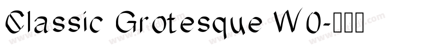 Classic Grotesque W0字体转换